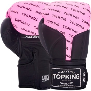 Top King "Full Impact Doble Tone" Боксерские Перчатки Тайский Бокс Pink-Black